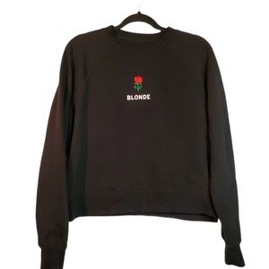 Brunette The Label Long Sleeve Sweatshirt With Blonde Logo